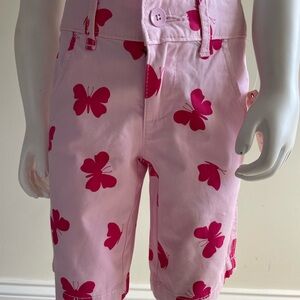 Faded Glory Pink Butterfly Kids Shorts